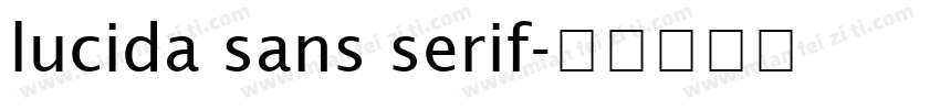 lucida sans serif字体转换